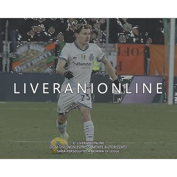 Nicolo’ Barella of Inter FC play the ball during Venezia FC vs FC Internazionale, 20° Serie A Enilive 2024-25 game at Pier Luigi Penzo stadium in Venezia (VE), Italy, on January 12, 2025. (Photo by Davide Casentini) - AGENZIA ALDO LIVERANI SAS