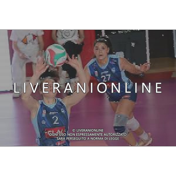 IMOLA 12 01 2025 CLAI IMOLA VOLLEY-FGL-ZUMA CASTELFRANCO PALLAVOLO SERIE A2 NELLA FOTO EMMA RIZIERI E SARA STIVAL CLAI IMOLA VOLLEY ©SANNA - AGENZIA ALDO LIVERANI SAS