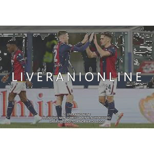 ZCP - 12/01/2025 BOLOGNA - ROMA Campionato di Calcio seria A 2024/2025 - nella foto: Esultanza Dallinga T. (Bologna f.c.)dopo il Goal ©Claudio Zamagni/Agenzia Aldo Liverani s.a.s.