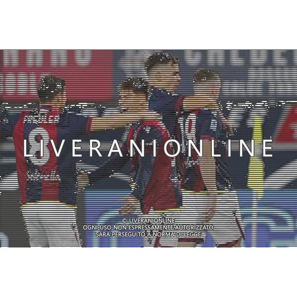 ZCP - 12/01/2025 BOLOGNA - ROMA Campionato di Calcio seria A 2024/2025 - nella foto: Esultanza bologna dopo il Goal di Ferguson Lewis(Bologna f.c.)©Claudio Zamagni/Agenzia Aldo Liverani s.a.s.