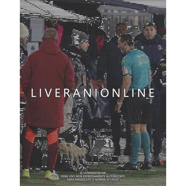 ZCP - 12/01/2025 BOLOGNA - ROMA Campionato di Calcio seria A 2024/2025 - nella foto: arbitro abisso al var ©Claudio Zamagni/Agenzia Aldo Liverani s.a.s.