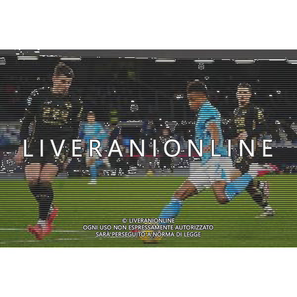 NAPOLI - HELLAS VERONA CAMPIONATO CALCIO SERIE A 12.01.2025 nella foto: David Neres, Giangiacomo Magnani Foto MOSCA - AGENZIA ALDO LIVERANI SAS