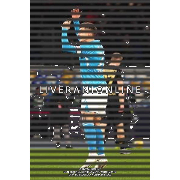NAPOLI - HELLAS VERONA CAMPIONATO CALCIO SERIE A 12.01.2025 nella foto: esultanza dopo il gol di Giovanni Di Lorenzo Foto MOSCA - AGENZIA ALDO LIVERANI SAS