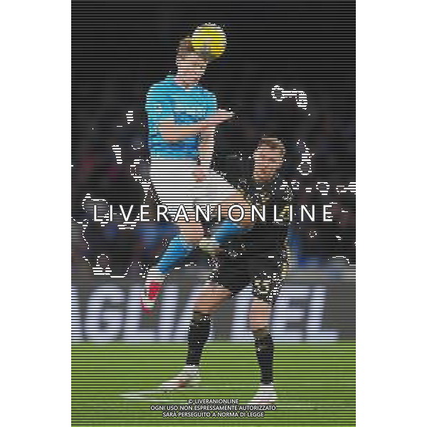 NAPOLI - HELLAS VERONA CAMPIONATO CALCIO SERIE A 12.01.2025 nella foto: Scott McTominay, Ondrej Duda Foto MOSCA - AGENZIA ALDO LIVERANI SAS