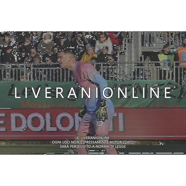 Filip Stankovic of Venezia FC gestures during Venezia FC vs FC Internazionale, 20° Serie A Enilive 2024-25 game at Pier Luigi Penzo stadium in Venezia (VE), Italy, on January 12, 2025. (Photo by Davide Casentini)- AGENZIA ALDO LIVERANI SAS