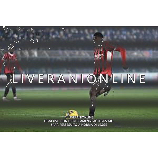 Como vs Milan nella foto Youssouf Fofana (Milan) occasione da gol Como 14-01-2025 Stadio Giuseppe Sinigaglia Campionato Serie A Enilive - recupero 19a giornata foto Roberto Garavaglia/Agenzia Aldo Liverani sas