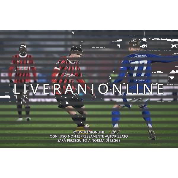Como vs Milan nella foto Christian Mate Pulisic (Milan) Como 14-01-2025 Stadio Giuseppe Sinigaglia Campionato Serie A Enilive - recupero 19a giornata foto Roberto Garavaglia/Agenzia Aldo Liverani sas