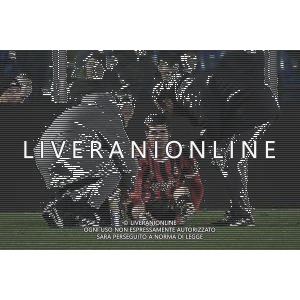 Como vs Milan nella foto Christian Mate Pulisic (Milan) esce infortunato Como 14-01-2025 Stadio Giuseppe Sinigaglia Campionato Serie A Enilive - recupero 19a giornata foto Roberto Garavaglia/Agenzia Aldo Liverani sas