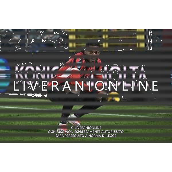 Como vs Milan nella foto Rafael Leao (Milan) esultanza dopo il gol del 2 a 1 Como 14-01-2025 Stadio Giuseppe Sinigaglia Campionato Serie A Enilive - recupero 19a giornata foto Roberto Garavaglia/Agenzia Aldo Liverani sas