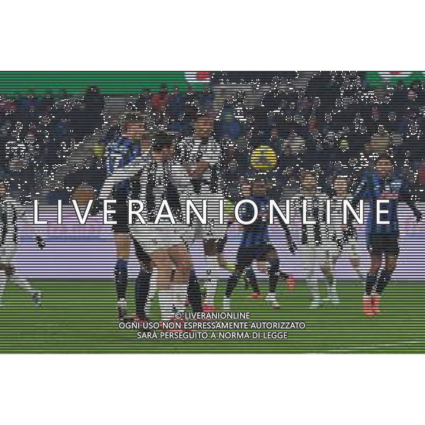 TVMV-Bergamo 14.01.2025 Gweiss Stadium ©Manuela Viganti/Agenzia Aldo Liverani Atalanta vs Juventus Campionato Calcio Serie A Enilive 2024/2025 19a giornata Nella foto: colpo di testa di charles de ketelaere ©Viganti/AGENZIA ALDO LIVERANI SAS