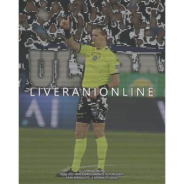Arbitro - the Referee Daniele Doveri gestures during Atalanta BC vs Juventus FC, 19° Serie A Enilive 2024-25 game at Gewiss stadium in Bergamo (BG), Italy, on January 14, 2025. (Photo by Davide Casentini)-AGENZIA ALDO LIVERANI SAS