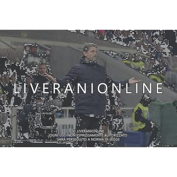 Alexandre Hugeux Vice Head Coach of Juventus FC gestures during Atalanta BC vs Juventus FC, 19° Serie A Enilive 2024-25 game at Gewiss stadium in Bergamo (BG), Italy, on January 14, 2025. (Photo by Davide Casentini)-AGENZIA ALDO LIVERANI SAS