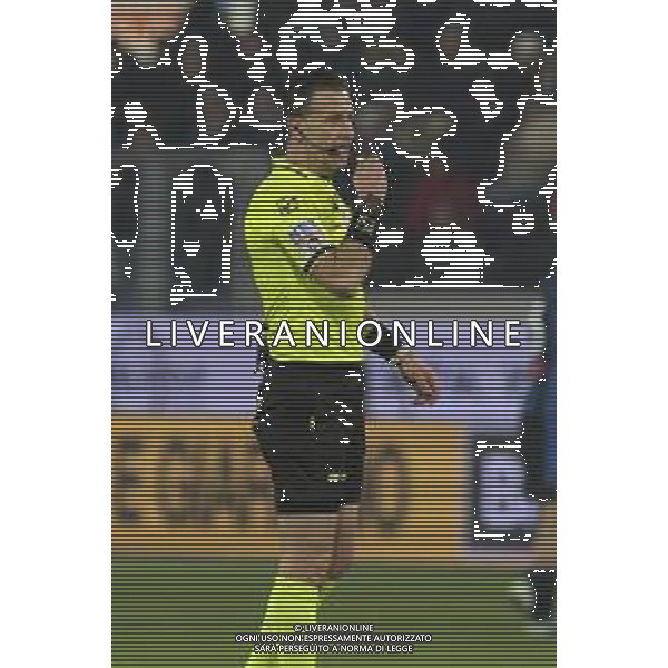 Arbitro - the Referee Daniele Doveri during Atalanta BC vs Juventus FC, 19° Serie A Enilive 2024-25 game at Gewiss stadium in Bergamo (BG), Italy, on January 14, 2025. (Photo by Davide Casentini)-AGENZIA ALDO LIVERANI SAS