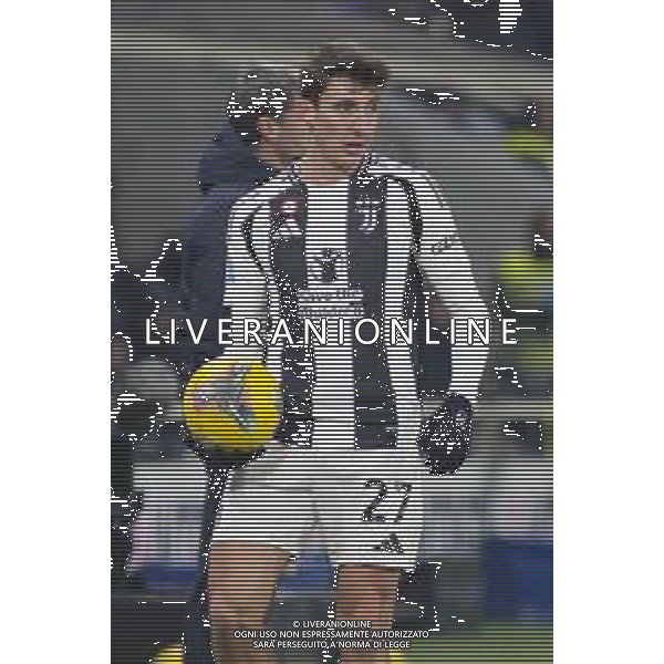 Andrea Cambiaso of Juventus FC during Atalanta BC vs Juventus FC, 19° Serie A Enilive 2024-25 game at Gewiss stadium in Bergamo (BG), Italy, on January 14, 2025. (Photo by Davide Casentini)-AGENZIA ALDO LIVERANI SAS