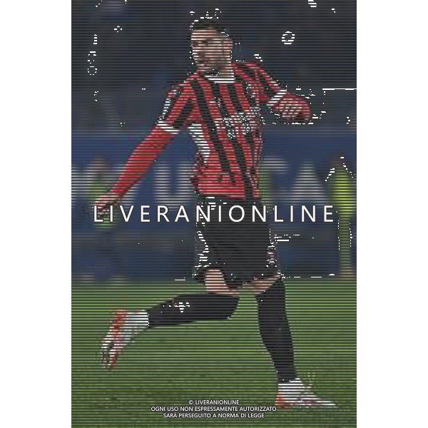 Como vs Milan nella foto Theo Hernandez (Milan) Como 14-01-2025 Stadio Giuseppe Sinigaglia Campionato Serie A Enilive - recupero 19a giornata foto Roberto Garavaglia/Agenzia Aldo Liverani sas