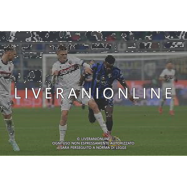 TVMV-Milano 15.01.2025 Giuseppe Meazza ©Manuela Viganti/Agenzia Aldo Liverani Inter vs Bologna Campionato Calcio Serie A Enilive 2024/2025 19a giornata Nella foto: marcus thuram e emil holm ©Viganti-AGENZIA ALDO LIVERANI SAS