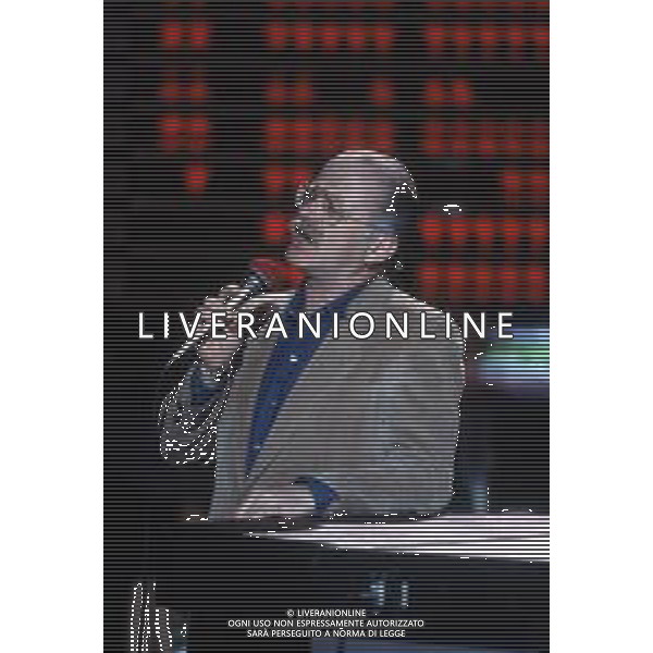 DIAP-RETROSPETTIVA GINO PAOLI CANTANTE NELLA FOTO GINO PAOLI NELL\'ANNO 1984 AG ALDO LIVERANI SAS