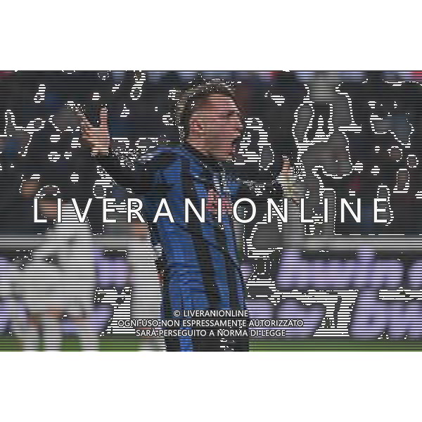 TVRG Atalanta vs Napoli nella foto Mateo Retegui (Atalanta) esultanza dopo il gol dell\'1 a 0 Bergamo 18-01-2025 Gewiss Stadium Campionato Serie A Enilive - 21a giornata foto Roberto Garavaglia/Agenzia Aldo Liverani sas