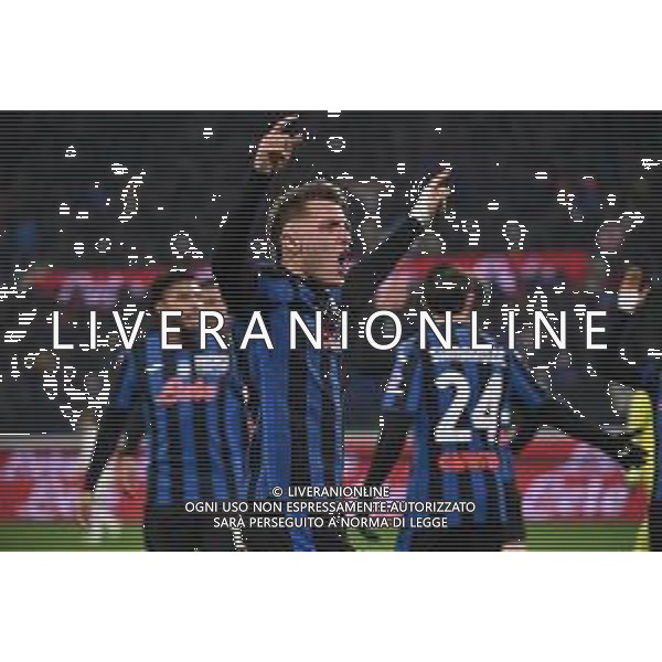 TVRG Atalanta vs Napoli nella foto Mateo Retegui (Atalanta) esultanza dopo il gol dell\'1 a 0 Bergamo 18-01-2025 Gewiss Stadium Campionato Serie A Enilive - 21a giornata foto Roberto Garavaglia/Agenzia Aldo Liverani sas
