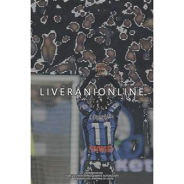 Ademola Lookman of Atalanta BC celebrates after scoring during Atalanta BC vs SSC Napoli, 21° Serie A Enilive 2024-25 game at Gewiss stadium in Bergamo (BG), Italy, on January 18, 2025. (Photo by Davide Casentini)-AGENZIA ALDO LIVERANI SAS