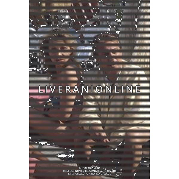 DIAP-RETROSPETTIVA ERIKA BLANC ATTRICE NELLAFOTO ERIKA BLANC CON ALBERTO LIONELLO NELL\'ANNO 1985 AG ALDO LIVERANI SAS