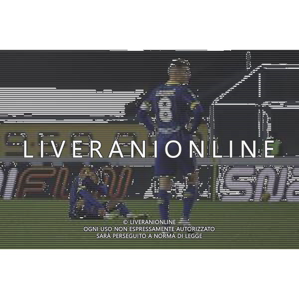 Hellas Verona players delusione at the end of Hellas Verona FC vs SS Lazio, 21° Serie A Enilive 2024-25 game at Marcantonio Bentegodi stadium in Verona (VR), Italy, on January 19, 2025. (Photo by Davide Casentini) - AGENZIA ALDO LIVERANI SAS