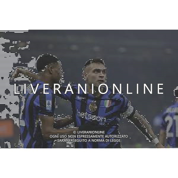 ESULTANZA LAUTARO MARTINEZ DOPOGOL CON DENZEL DUMFRIES -Inter vs Empoli 21a Giornata Campionato Calcio Serie A Enilive 19-01-2025 ©PAOLO GIAMPIETRI - AGENZIA ALDO LIVERANI SAS