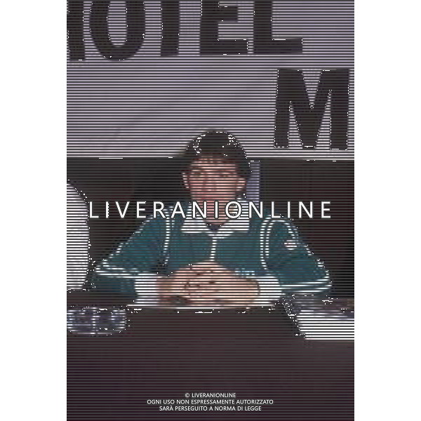 DIAP-RETROSPETTIVA LORIS STECCA PUGILE NELLA FOTO LORIS STECCA A RIMINI NELL\'ANNO 1985 AG ALDO LIVERANI SAS