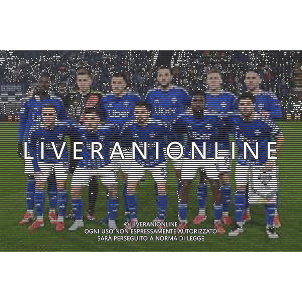 TVRG Como vs Udinese nella foto formazione Como, in piedi da SX Assane Diao, Jean Butez, Marc Oliver Kempf, Alberto Dossena, Ignace Van der Brempt ed Edoardo Goldaniga; in basso da SX Maxence Caqueret, Gabriel Strefezza, Lucas Da Cunha, Alieu Fadera e Patrick Cutrone Como 20-01-2025 Stadio Giuseppe Sinigaglia Campionato Serie A Enilive - 21a giornata foto Roberto Garavaglia/Agenzia Aldo Liverani sas