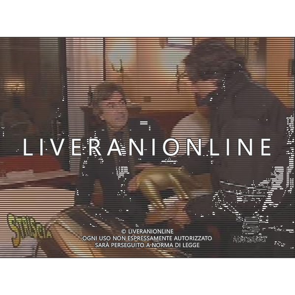 IMMAGINI TELEVISIVE OBBLIGATORIO CITARE LA FONTE TELEVISIVA NELLA FOTO FABRIZIO DEL NOCE CON VALERIO STAFFELLI AGENZIA ALDO LIVERANI