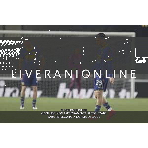 Suat Serdar of Hellas Verona FC expresses disappointment after Boulaye Dia of SS Lazio goal during Hellas Verona FC vs SS Lazio, 21° Serie A Enilive 2024-25 game at Marcantonio Bentegodi stadium in Verona (VR), Italy, on January 19, 2025. (Photo by Davide Casentini)- AGENZIA ALDO LIVERANI SAS