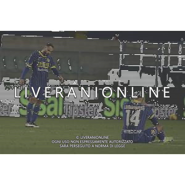 Hellas Verona expresses disappointment at the end of Hellas Verona FC vs SS Lazio, 21° Serie A Enilive 2024-25 game at Marcantonio Bentegodi stadium in Verona (VR), Italy, on January 19, 2025. (Photo by Davide Casentini)- AGENZIA ALDO LIVERANI SAS