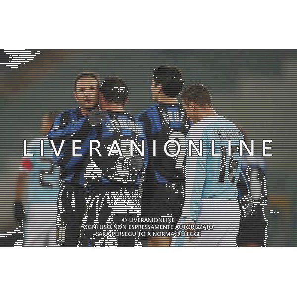 LAZIO- INTER COPPA ITALIA TIM CUP 24/01/2006 NELLA FOTO ESULTANZA DI DEJAN STANKOVIC CON SINISA MIHAJLOVIC FOTO MOSCA/AG ALDO LIVERANI