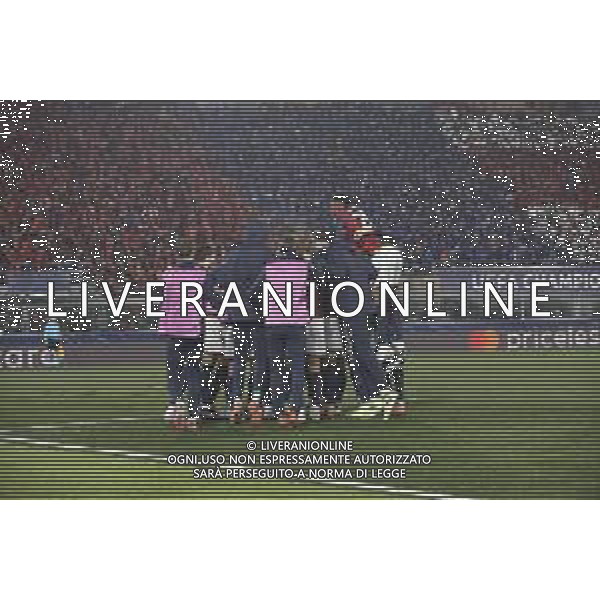 Samuel Iling-Junior of Bologna FC celebrates after scoring goal during Bologna BFC vs Borussia Dortmund, 7° round of Champions League 2024-25, game at Renato Dall\'Ara stadiumo in Bologna (BG), Italy, on January 21, 2025. (Photo by Davide Casentini)- AGENZIA ALDO LIVERANI SAS