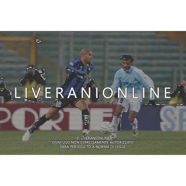 LAZIO- INTER COPPA ITALIA TIM CUP 24/01/2006 NELLA FOTO ADRIANO E CHRISTIAN MANFREDINI FOTO MOSCA/AG ALDO LIVERANI