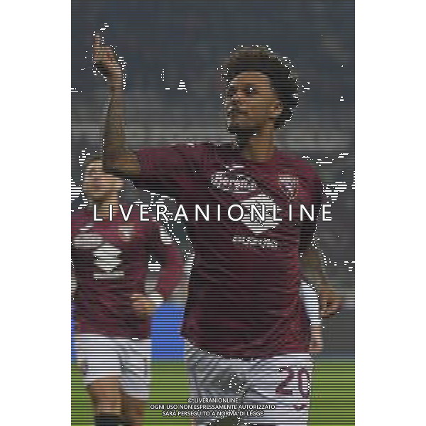 TVMV-Torino 24.01.2025 Stadio Grande Torino @Manuela Viganti/Ag. Aldo Liverani sas Torino vs Cagliari Campionato Calcio Serie A Enilive 2024/2025 22a giornata Nella foto: esultanza valentino lazaro dopo il gol successivamente annullato dal var