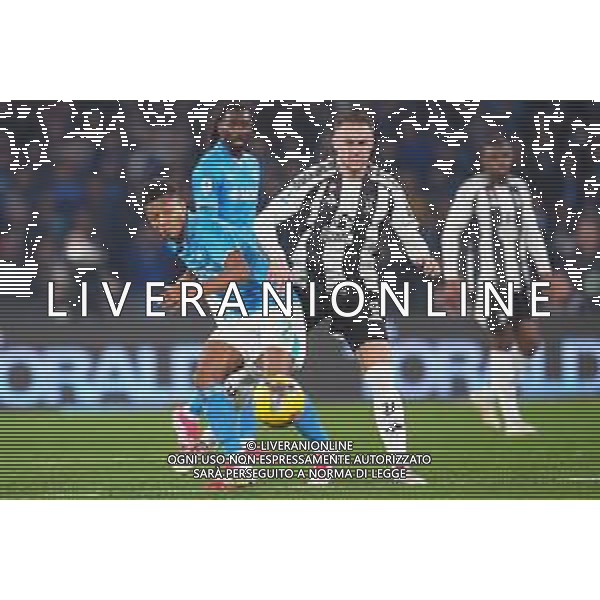 NAPOLI vs JUVENTUS Campionato Calcio Serie A 23.01.2025 Nella foto: David Neres, Teun Koopmeiners ©MOSCA- AGENZIA ALDO LIVERANI SAS