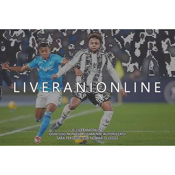 NAPOLI vs JUVENTUS Campionato Calcio Serie A 23.01.2025 Nella foto: Weston McKennie, David Neres ©MOSCA- AGENZIA ALDO LIVERANI SAS