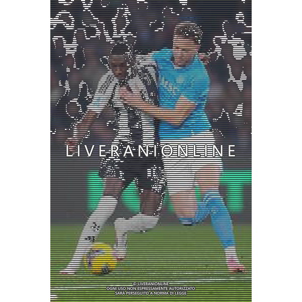NAPOLI vs JUVENTUS Campionato Calcio Serie A 23.01.2025 Nella foto: Randal Kolo Muani, Amir Rrahmani ©MOSCA- AGENZIA ALDO LIVERANI SAS