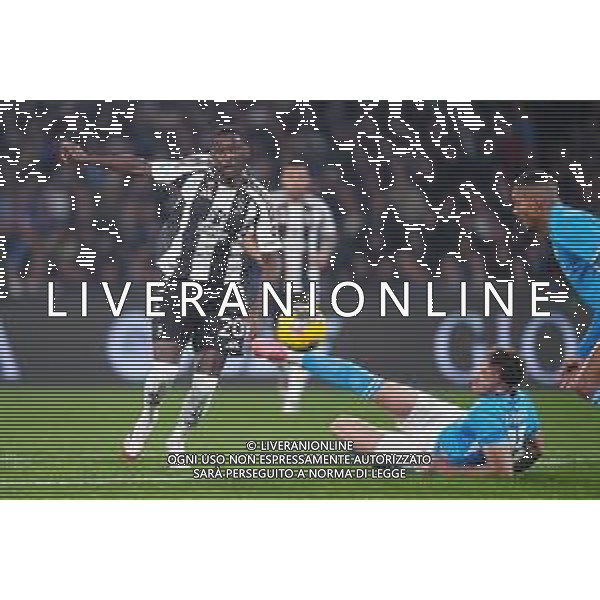 NAPOLI vs JUVENTUS Campionato Calcio Serie A 23.01.2025 Nella foto: Randal Kolo Muani, Amir Rrahmani ©MOSCA- AGENZIA ALDO LIVERANI SAS