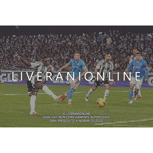 NAPOLI vs JUVENTUS Campionato Calcio Serie A 23.01.2025 Nella foto: il gol Randal Kolo Muani ©MOSCA- AGENZIA ALDO LIVERANI SAS