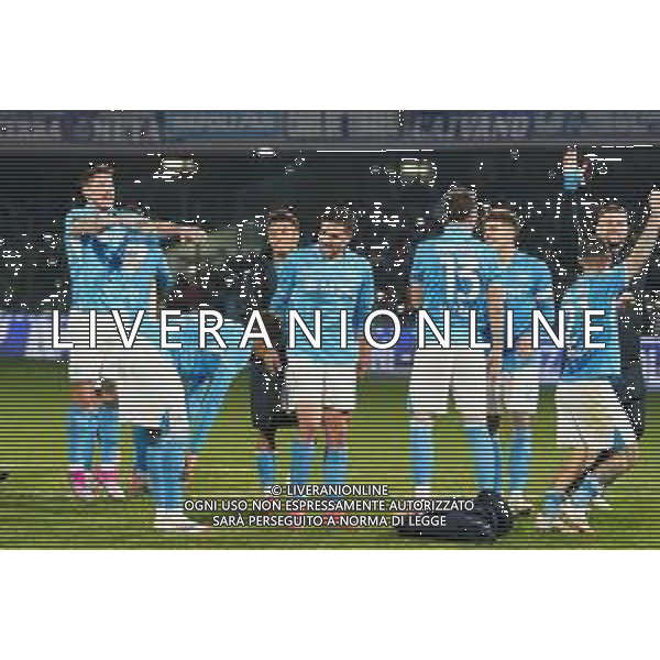 NAPOLI vs JUVENTUS Campionato Calcio Serie A 23.01.2025 Nella foto: esultanza fine gara Napoli ©MOSCA- AGENZIA ALDO LIVERANI SAS