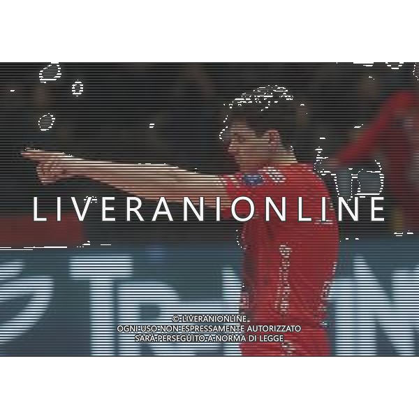 CASALECCHIO DI RENO(BOLOGNA) UNIPOL ARENA PALLAVOLO MASCHILE FINAL FOUR COPPA ITALIA SUPERLEGA SECONDA SEMIFINALE ITAS TRENTINO-CUCINE LUBE CIVITANOVA NELLA FOTO BOTTOLO MATTIA CUCINE LUBE CIVITANOVA FOTO GIANNI SANNA-AG ALDO LIVERANI SAS