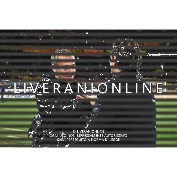 Us Lecce vs Fc Internazionale Campionato Serie A Enilive 2024-2025 Lecce 26 Gennaio 2025 Nella foto: Marco Giampaolo e Simone Inzaghi ©ANDREA ROSITO -AGENZIA ALDO LIVERANI SAS- AGENZIA ALDO LIVERANI SAS