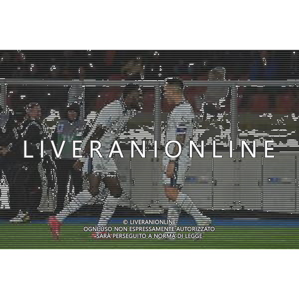 Us Lecce vs Fc Internazionale Campionato Serie A Enilive 2024-2025 Lecce 26 Gennaio 2025 Nella foto: Lautaro Martinez e Marcus Thuram ©ANDREA ROSITO -AGENZIA ALDO LIVERANI SAS- AGENZIA ALDO LIVERANI SAS