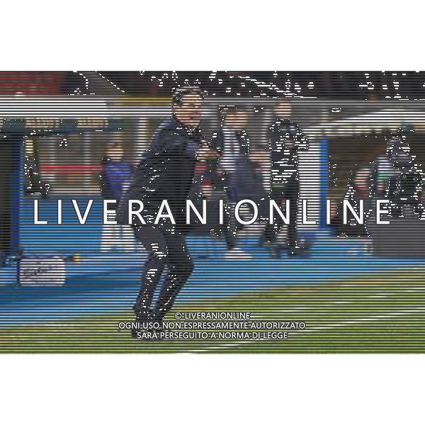 TVEM January 26, 2025 Lecce, Italy - US Lecce vs FC Inter - Italian soccer serie A 2024/25 - Via Del Mare Stadium. In the pic: coach Simone Inzaghi of FC Inter FOTO EMMANUELE MASTRODONATO-AG ALDO LIVERANI SAS