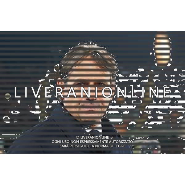 TVEM January 26, 2025 Lecce, Italy - US Lecce vs FC Inter - Italian soccer serie A 2024/25 - Via Del Mare Stadium. In the pic: coach Simone Inzaghi of FC Inter FOTO EMMANUELE MASTRODONATO-AG ALDO LIVERANI SAS