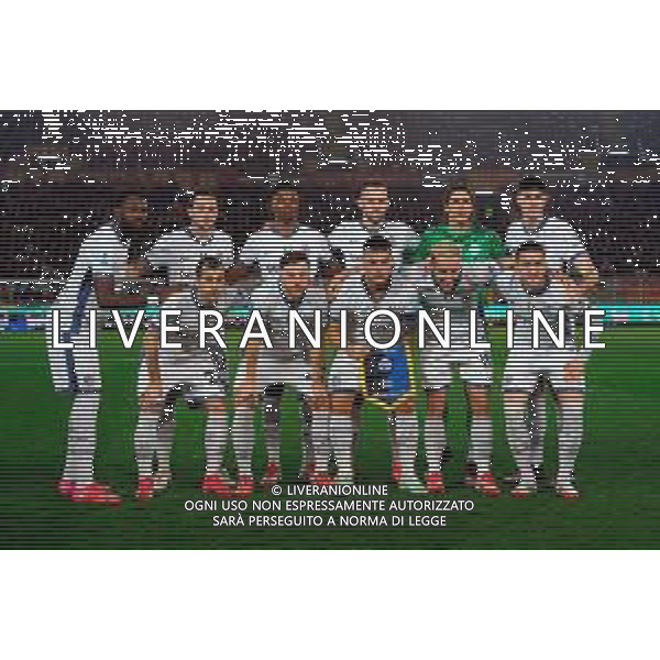 TVEM January 26, 2025 Lecce, Italy - US Lecce vs FC Inter - Italian soccer serie A 2024/25 - Via Del Mare Stadium. In the pic: FC Inter team line up FOTO EMMANUELE MASTRODONATO-AG ALDO LIVERANI SAS