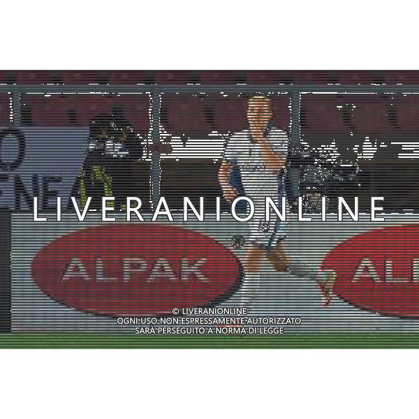 TVEM January 26, 2025 Lecce, Italy - US Lecce vs FC Inter - Italian soccer serie A 2024/25 - Via Del Mare Stadium. In the pic: Davide Frattesi of FC Inter celebrates after scoring a goal FOTO EMMANUELE MASTRODONATO-AG ALDO LIVERANI SAS