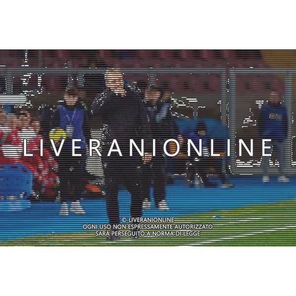 TVEM January 26, 2025 Lecce, Italy - US Lecce vs FC Inter - Italian soccer serie A 2024/25 - Via Del Mare Stadium. In the pic: coach Marco Giampaolo of US Lecce FOTO EMMANUELE MASTRODONATO-AG ALDO LIVERANI SAS